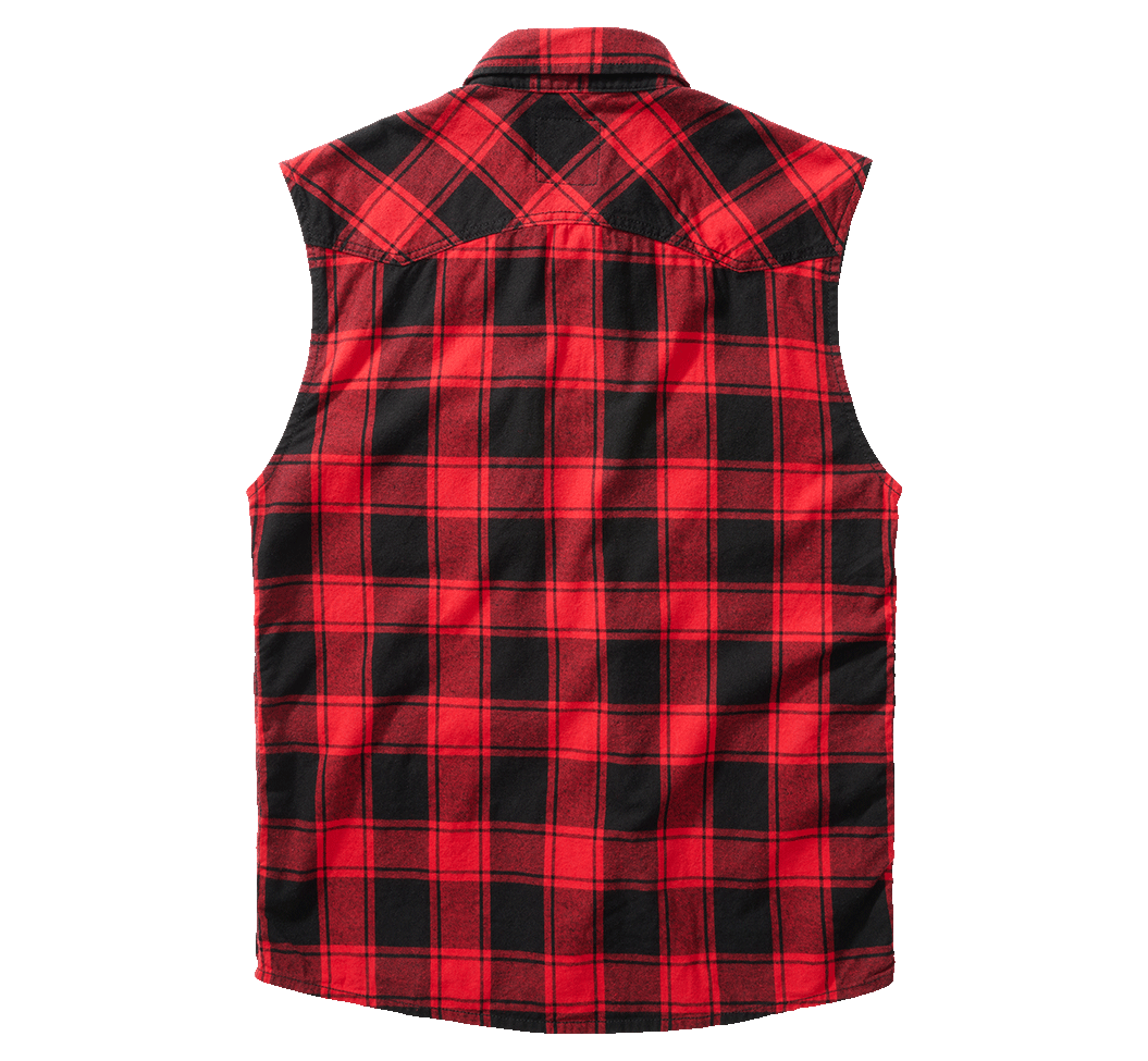 Brandit Checkshirt, Farbe rot/schwarz, Größe M