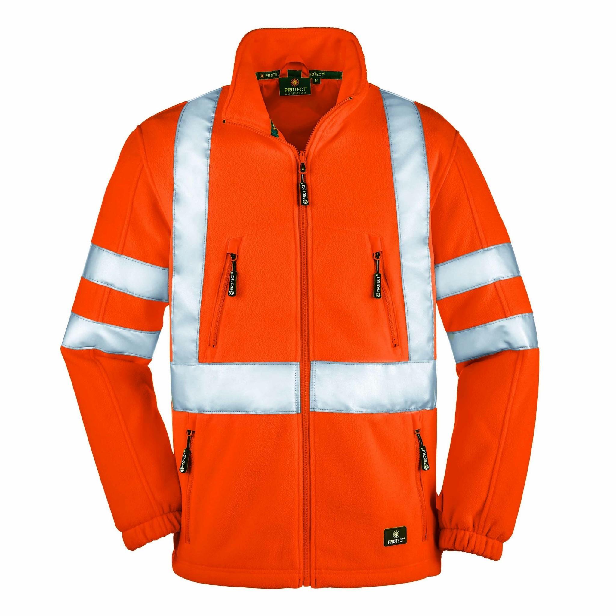 Fleece-Jacke SEATTLE, leuchtorange, Gr. L