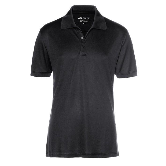 4PROTECT® UV-Schutz Polo-Shirt, schwarz, Gr.M