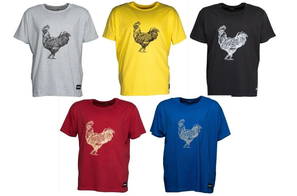 SOLLSO. T-Shirt "Rooster", Farbe Ocean Blue, Größe 3XL