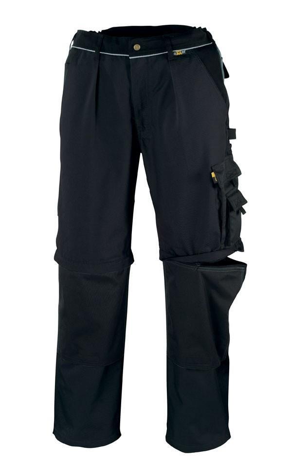 "2-in-1" Canvas-Bundhose (320 g/m²) „TOBAGO”  Farbe schwarz/schwarz  Größe 48