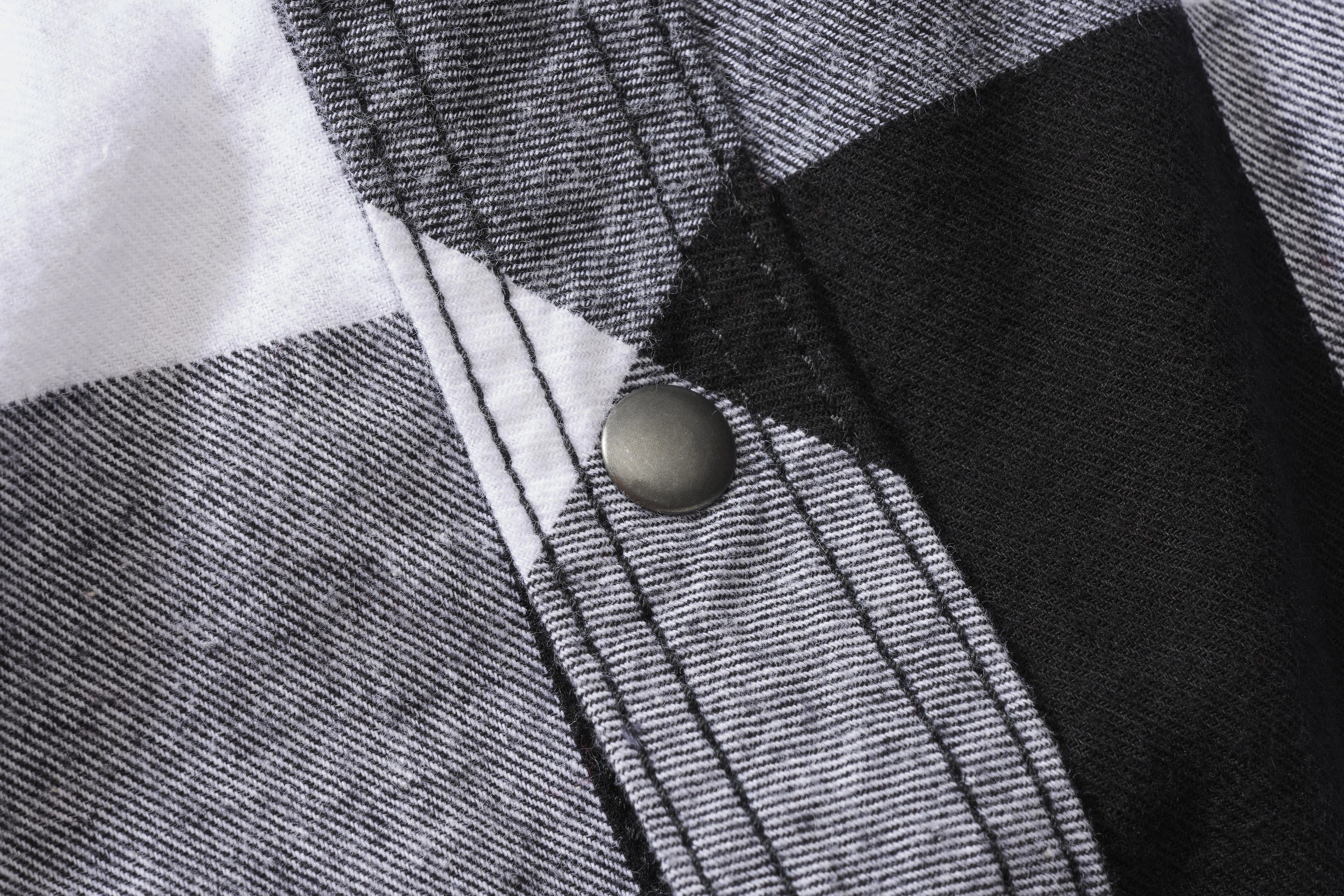 Brandit Checkshirt, Farbe weiß/schwarz, Größe M