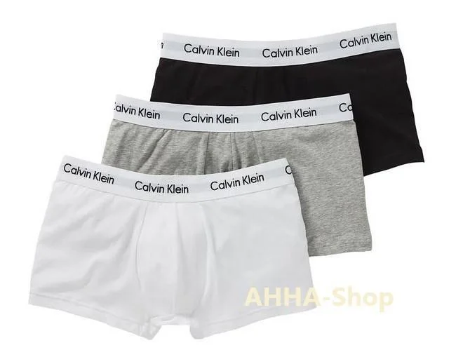 CALVIN KLEIN Boxershorts 3er-Pack  schwarz/weiß/grau, Größe L