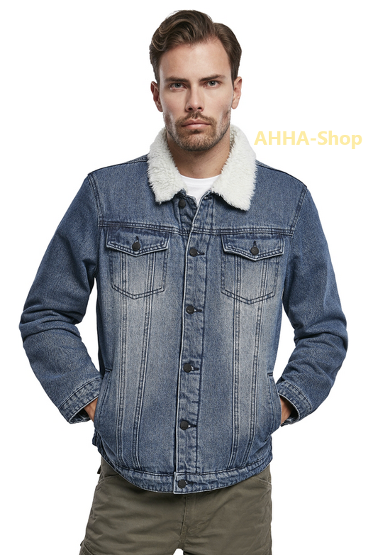 Brandit Sherpa-Denim Jacket, Größe 4XL