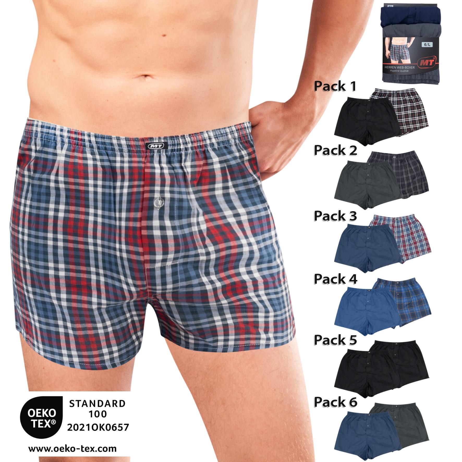 Herren Boxer-Shorts 20408, Pack 6, Größe 6, 2er-Pack