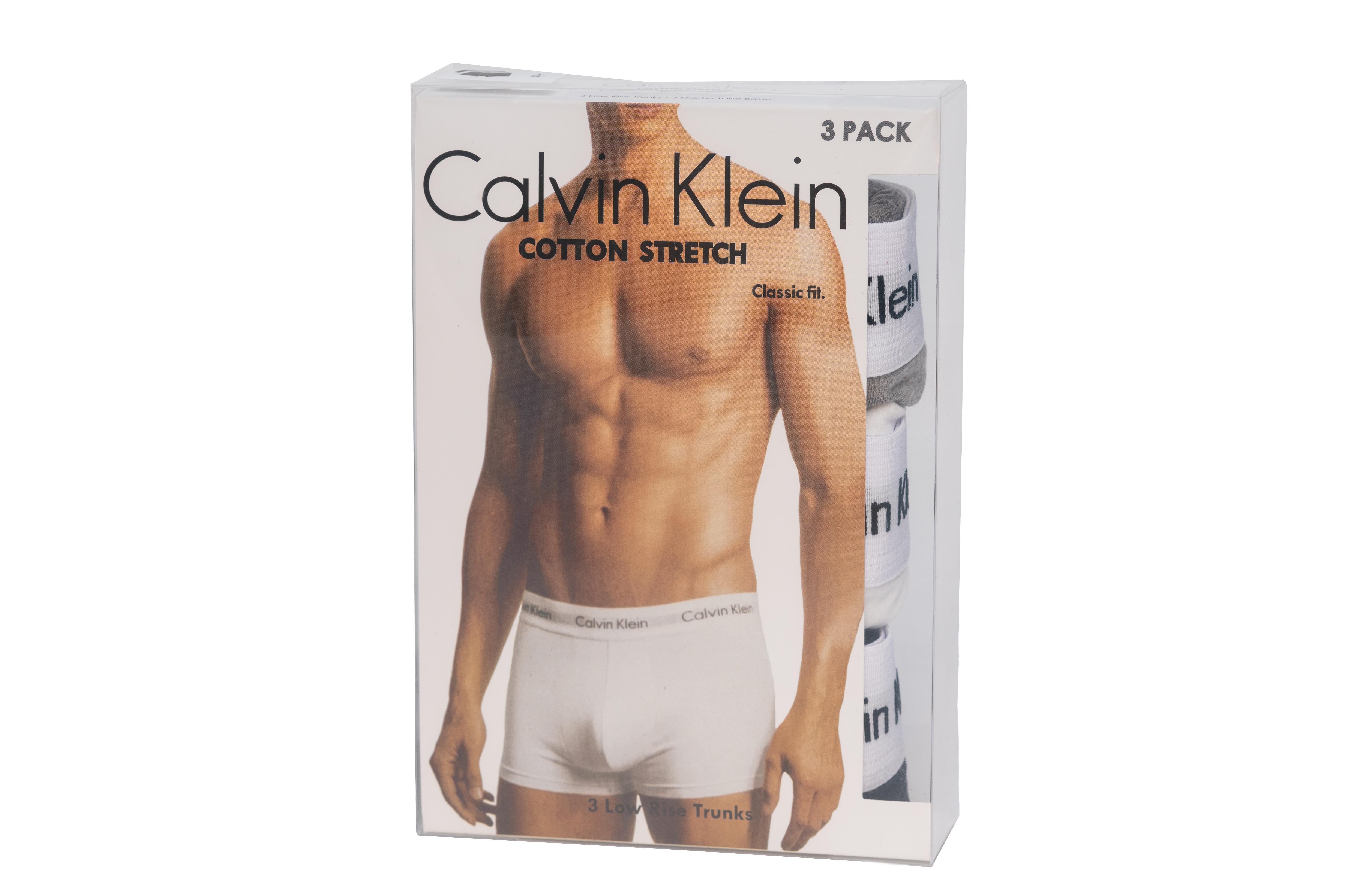 CALVIN KLEIN Boxershorts 3er-Pack  schwarz/weiß/grau, Größe M