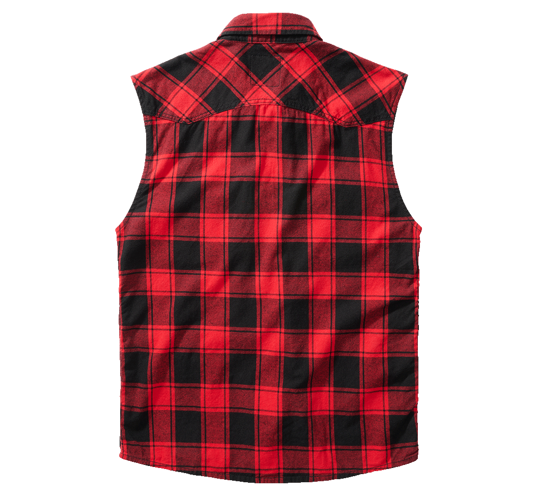 Brandit Checkshirt, Farbe rot/schwarz, Größe S