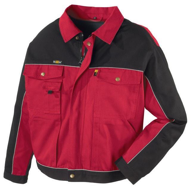 Canvas-Bundjacke (320 g/m²) „RIO” Farbe rot/schwarz Größe 3XL