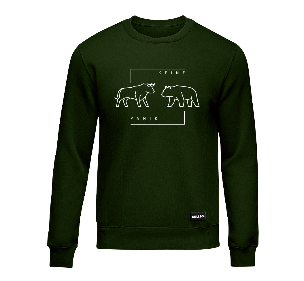 SOLLSO. Sweatshirt „Bull - Bear“, Farbe Jungle Green, Größe 3XL