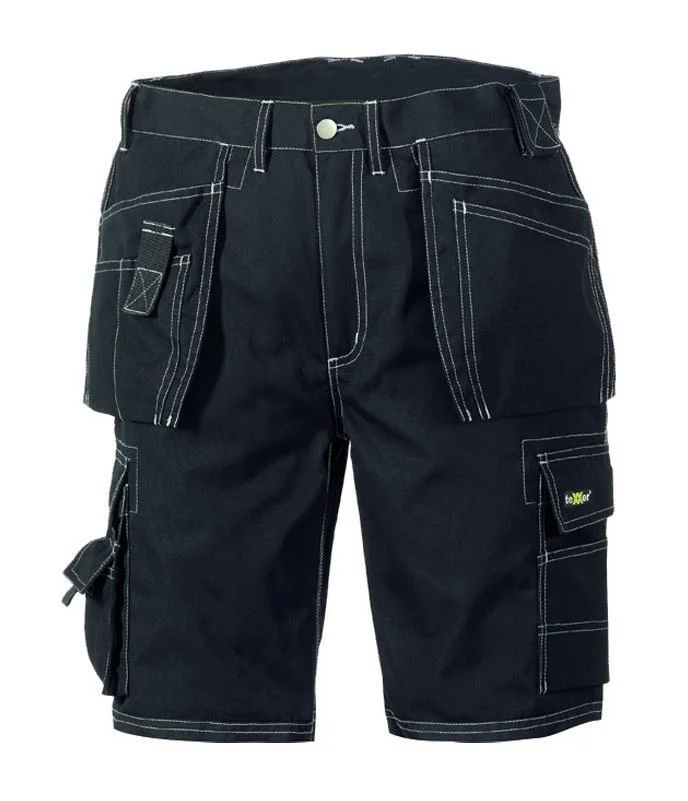 teXXor Canvas Shorts "Bermuda", kurze Berufshose, Farbe schwarz, Gr. 64