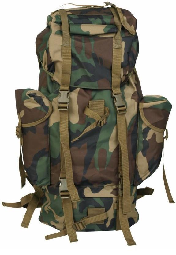 65 Liter Bundeswehr Rucksack Outdoor Trekking Flecktarn Imp. woodland