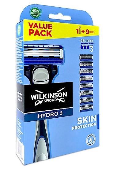 Wilkinson Hydro 3 Skin Protection Rasierer + 9 Ersatzklingen