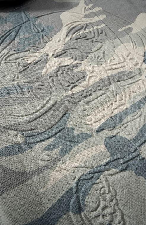 Brandit MOTÖRHEAD Sweathoody grey camo, Größe 3XL