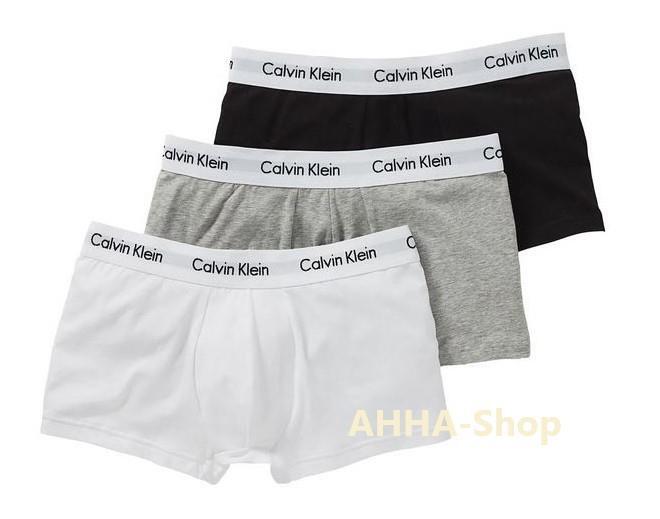 CALVIN KLEIN Boxershorts 3er-Pack  schwarz/weiß/grau, Größe M