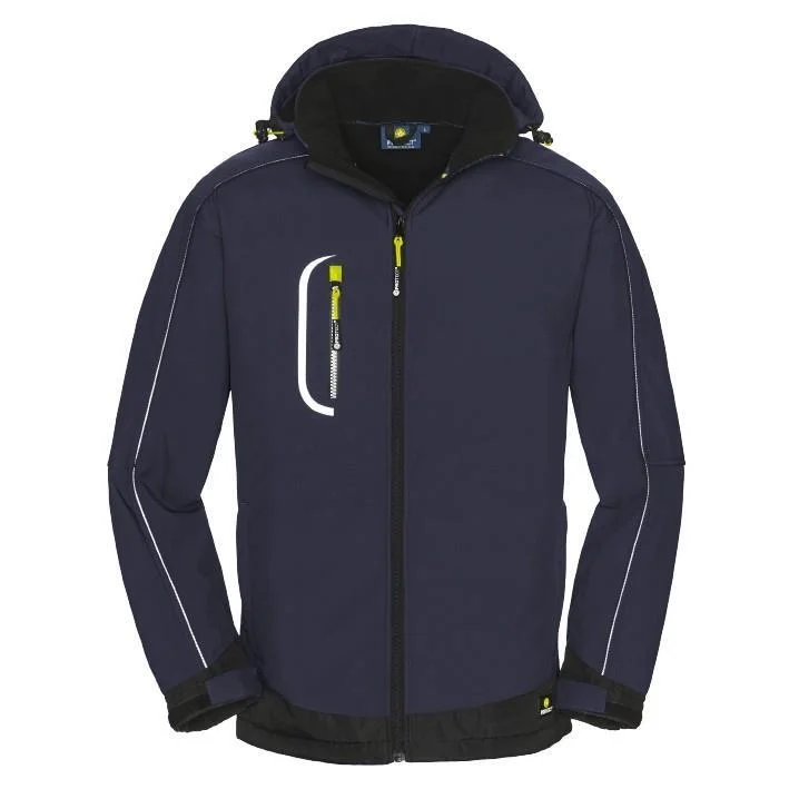 Softshell-Jacke MONTANA, blau/schwarz, Gr.3XL