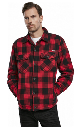 Brandit Lumberjacket rot/schwarz, Größe XL