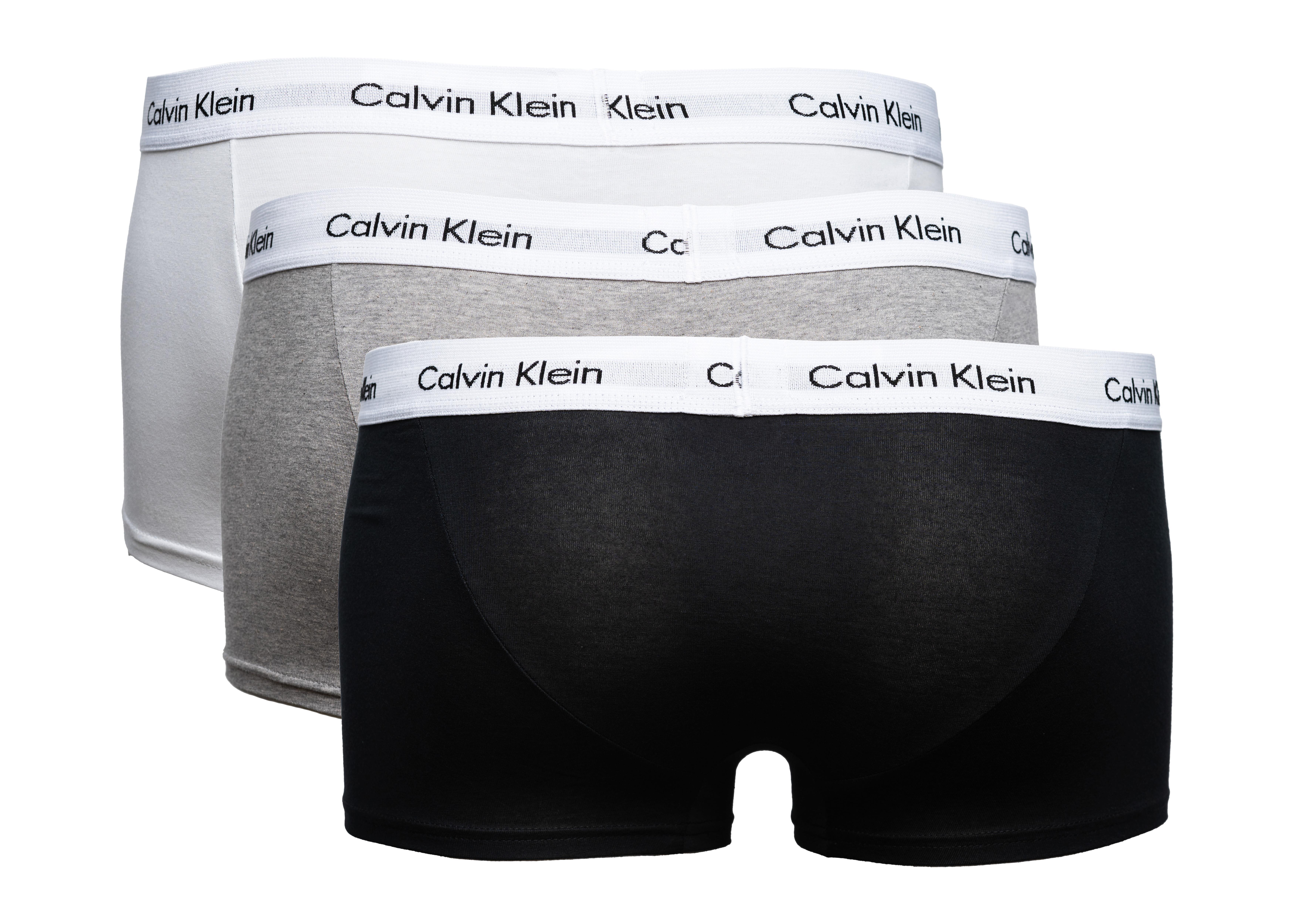 CALVIN KLEIN Boxershorts 3er-Pack  schwarz/weiß/grau, Größe M