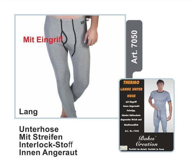 Herren Thermo Unterhose mit Streifen