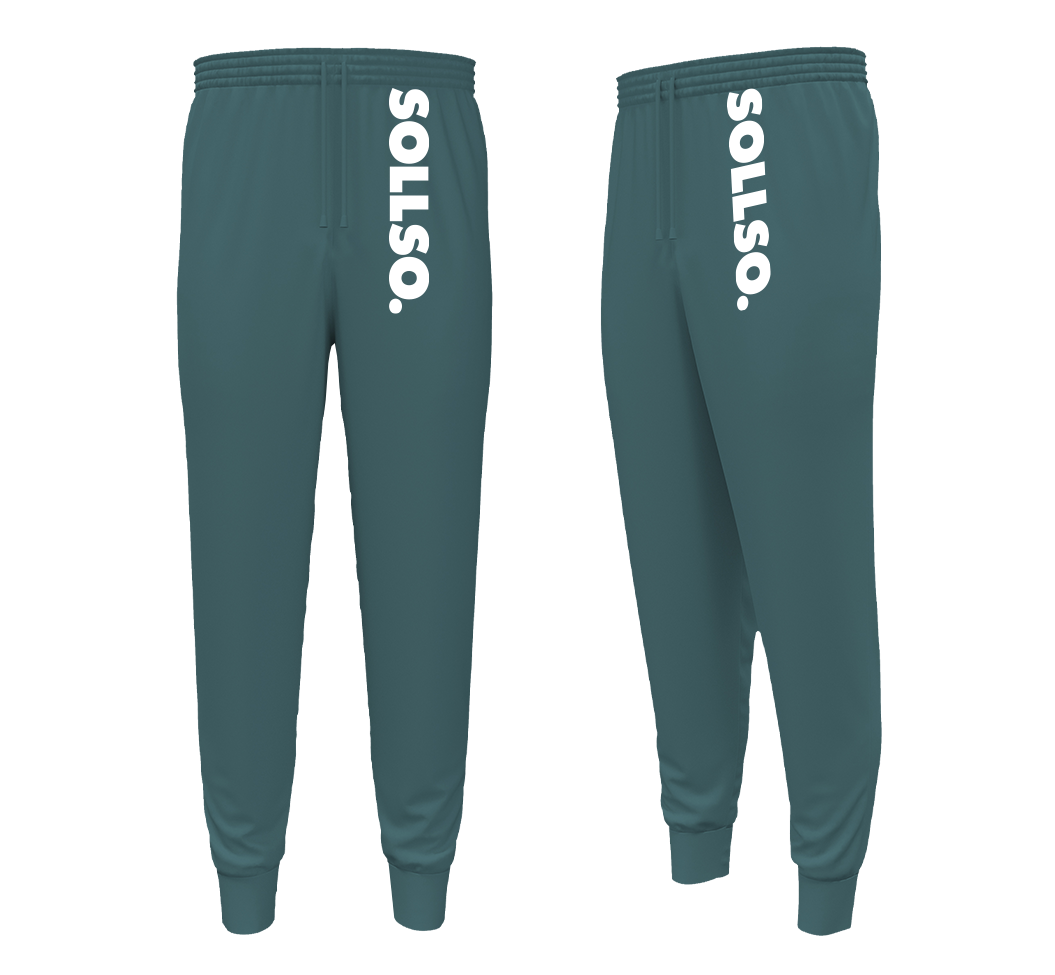 SOLLSO. Sweatpants „Pure Logo Big“, Farbe Islandic Mint, Größe 3XL