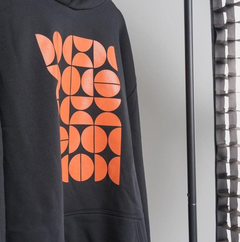 SOLLSO. Premium Hoodie "Abstract" Farbe Dark Black, Größe 3XL