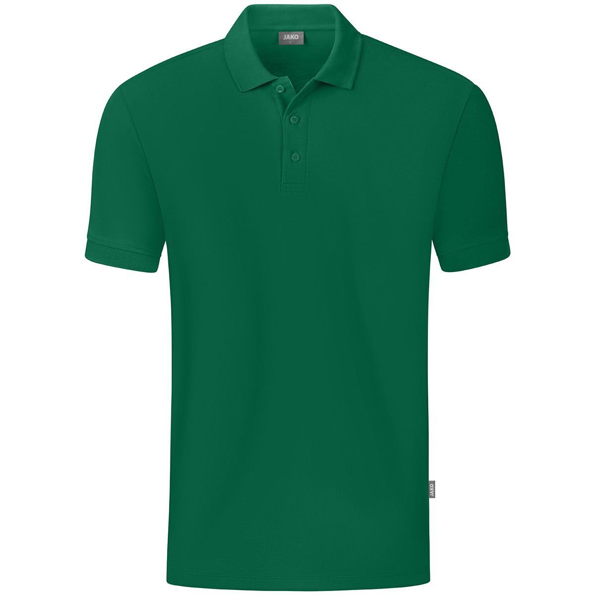 JAKO Herren Polo-Shirt Organic, grün, Gr.XXL