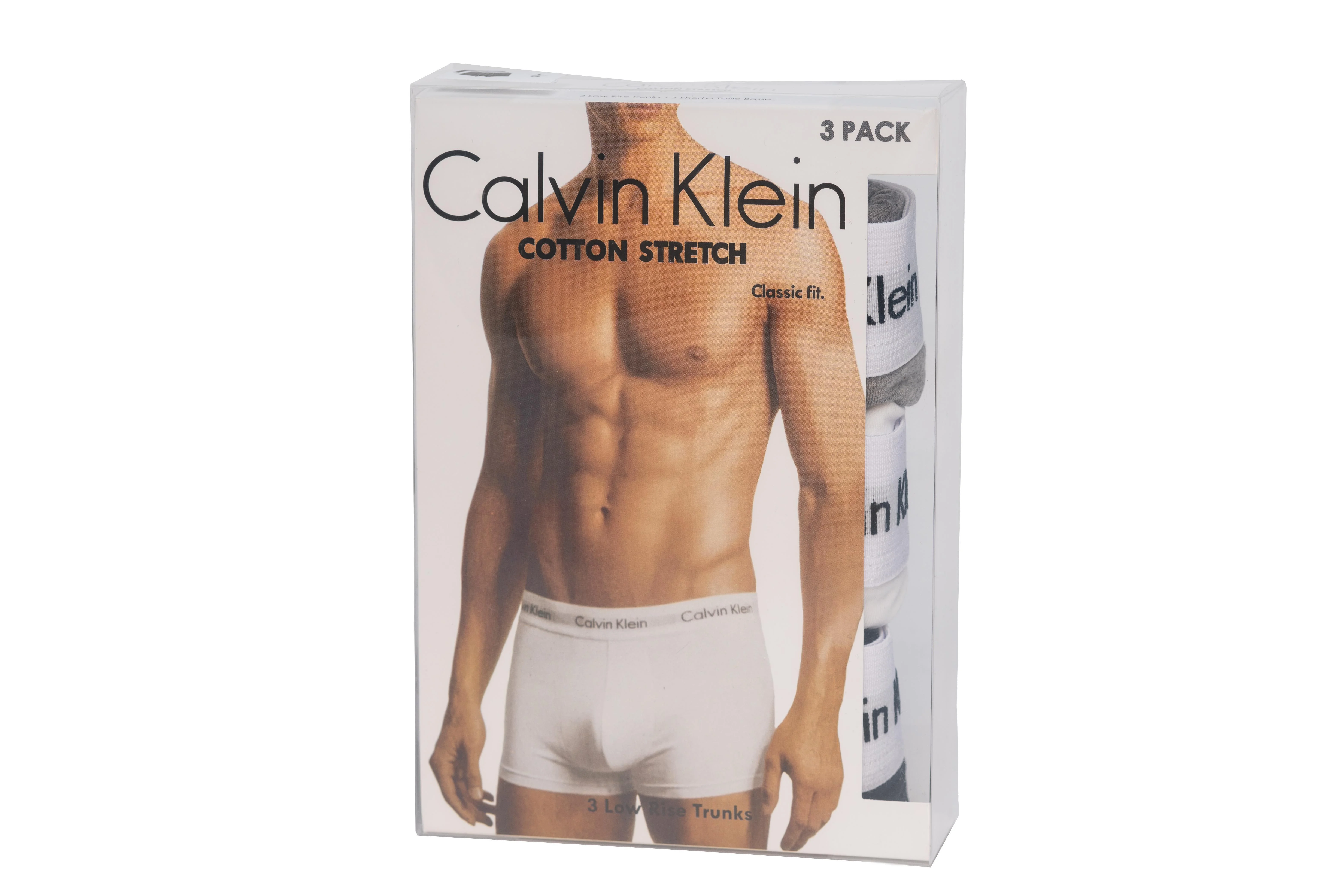 CALVIN KLEIN Boxershorts 3er-Pack  schwarz/weiß/grau, Größe L