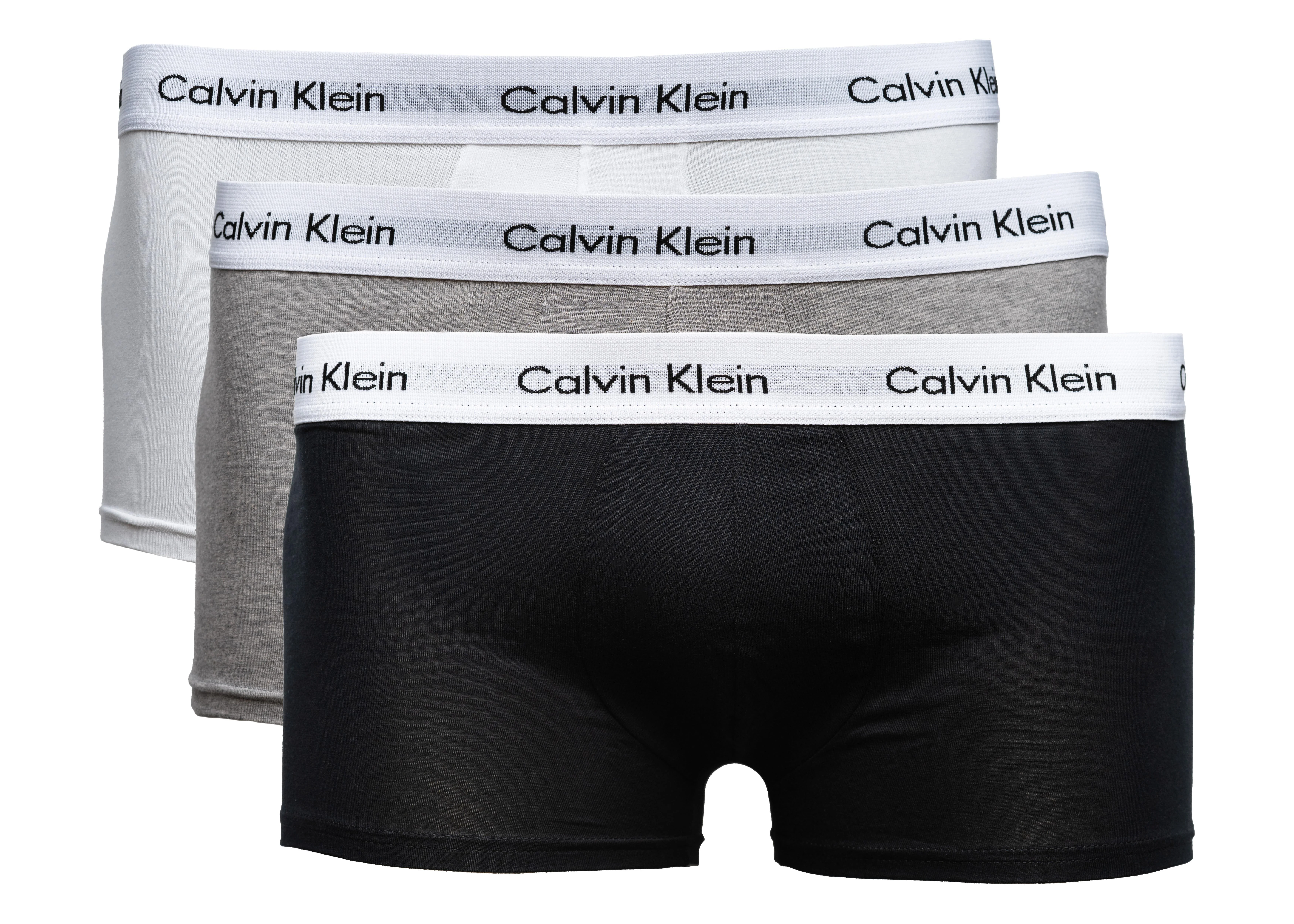CALVIN KLEIN Boxershorts 3er-Pack  schwarz/weiß/grau, Größe L