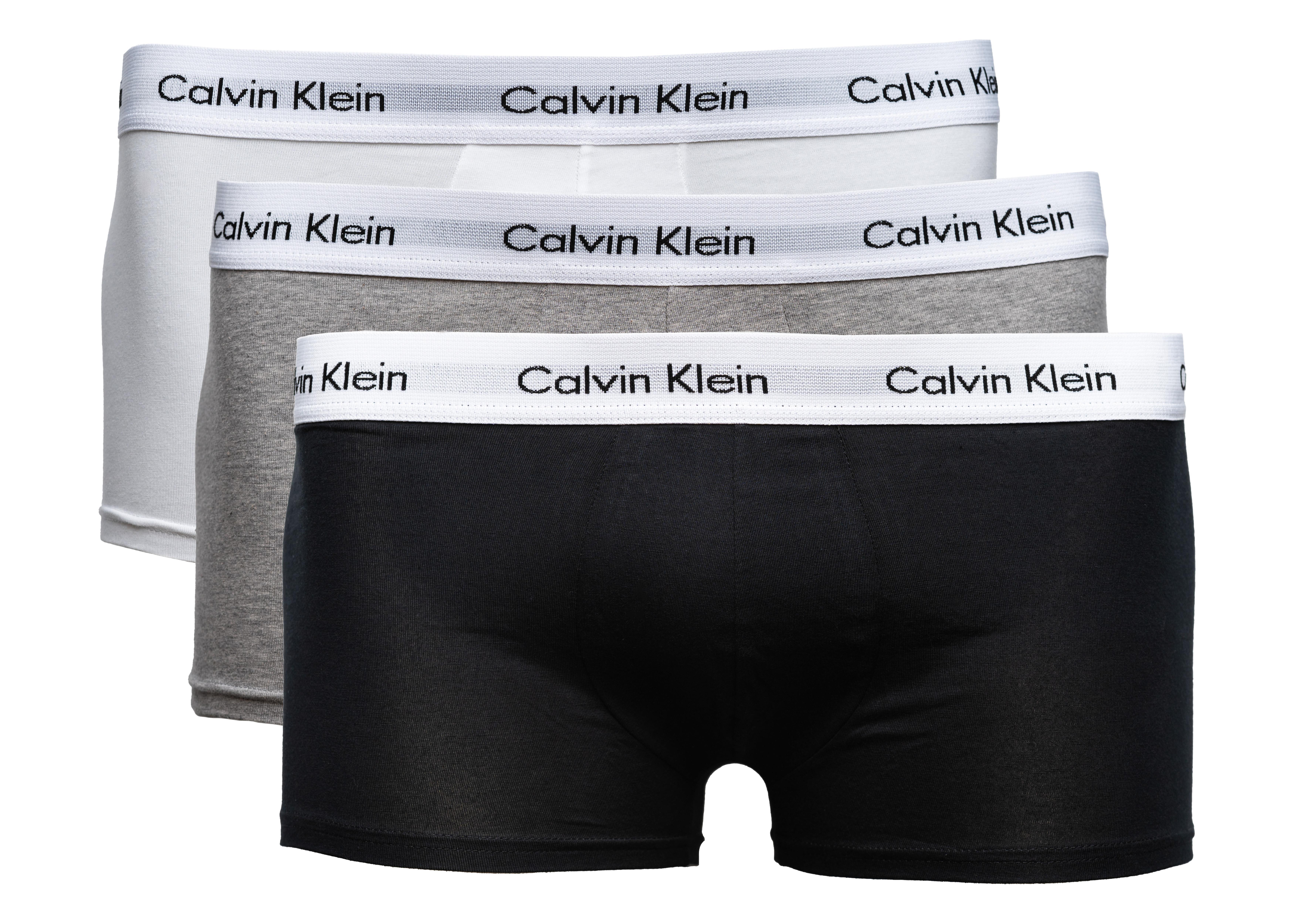 CALVIN KLEIN Boxershorts 3er-Pack  schwarz/weiß/grau, Größe M