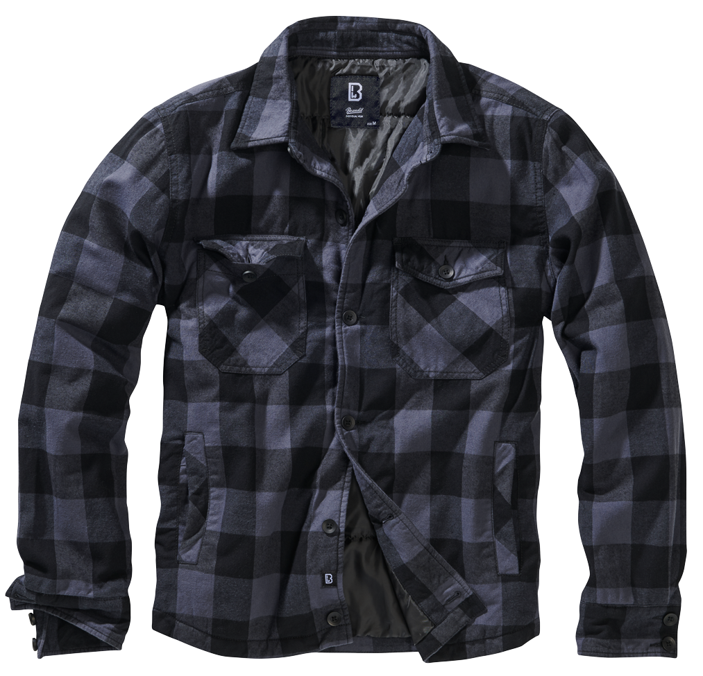 Brandit Lumberjacket schwarz/grau, Größe XXL