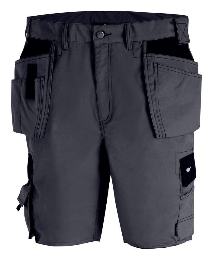 teXXor Canvas Shorts "Bermuda", kurze Arbeits / Berufshose, grau/schwarz, Gr.60